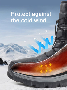 Bottes d'hiver imperméables et chaudes pour hommes, modèle YL6177, mi-mollet, pour l'extérieur, confortables et thermiques, vente en gros - Product Image 5