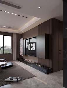 Meuble TV moderne en bois massif 2025, support mural complet, simple, rangement intégré, meuble TV de salon, verre - Product Image 2