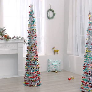Arbre de Noël artificiel pré-éclairé de luxe pré-décoré en gros pour les fêtes à domicile - Product Image 2