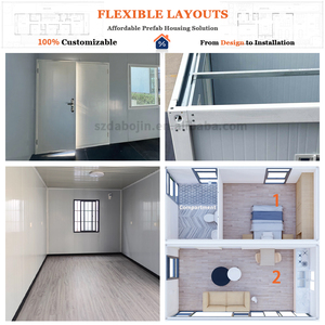 Sang trọng 40ft mở rộng container nhà 40ft có thể gập lại prefab thép nhà với phòng tắm nhà bếp cho tạm thời nhà ở chỗ ở - Product Image 3