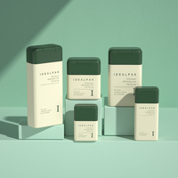 Contenants d'emballage carrés en PE pour cosmétiques, lotions, sérums et shampoings avec pompe pulvérisatrice, couleurs personnalisées (rose/violet) - Vente en gros