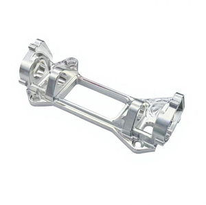 Custom CNC Milling CNC Machining Service ACNC Machined 6061 Aluminum Double Shaft Bearing <b>Bracket</b>, <b>Mirror</b> Polished Anodized Line - Product Image 6