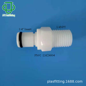 Conector Rápido Recto Macho de Plástico POM con Rosca NPT de 1/8 y 1/4 pulgadas, Serie L de Jiyou - Product Image 5
