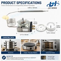 Thermostat 2026 pour 0-320 ℃   Vanne de régulation de température pour cuisinière à gaz commerciale mécanique avec capteur de température à tube capillaire
