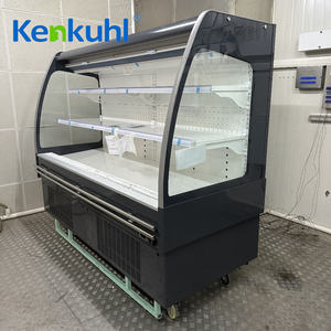 Kenkuhl Remote Semi Vertical Multi deck Display offene Getränke Obst Milch kuchen Lebensmittel Lebensmittel Vitrine Chiller Supermarkt - Product Image 4