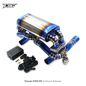 Échappement Catback Boska pour Ferrari F430SC <span class=keywords><strong>Scuderia</strong></span>/ F430 <span class=keywords><strong>Scuderia</strong></span>/430 <span class=keywords><strong>Scuderia</strong></span> 16M 4.3L 2009-2015, tuyau d'échappement en titane - Product Image 2