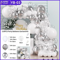 Décoration haut de gamme pour événements de centre commercial, ouvertures, chaînes de ballons, premiers anniversaires, murs de fond et mariages, ensemble transfrontalier soigné