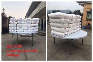 Chất Lượng Hàng Đầu Lớn 72Inch Vòng Trắng Gấp Bàn Ăn Bằng Nhựa - Product Image 6