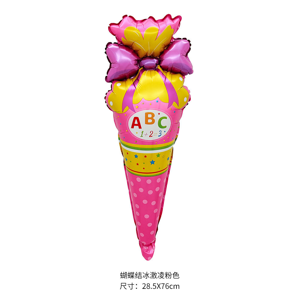 Crème glacée rose ABC 70*28cm