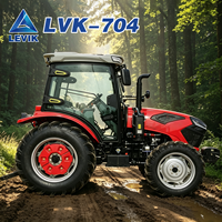 Mini-tracteur TE chinois Euro5 25-125HP avec COC, pneus larges, charrue et disque pour jardin, pelouse et ferme, similaire à Deere