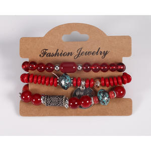 Bracelet Perlé « Je t'aime » en Pierres Naturelles Multicouche Unisexe, Bijou Cadeau 2761 - Product Image 3