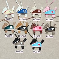 Nuevo Colgante de Poni para Mujer Madura, Hecho a Mano con Cuero Genuino Ecológico, Personalizado, con Costura de Corazón, Súper Ligero y Bonito