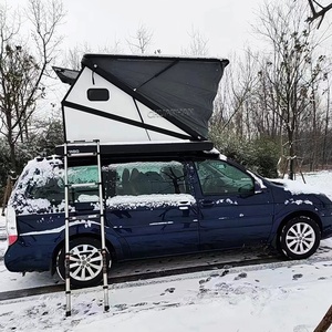 Tente de camion pour l'extérieur, 2 personnes, imperméable, 4x4, tout-terrain, pliable, <span class=keywords><strong>camping</strong></span> en voiture, tente de toit rigide en aluminium - Product Image 5