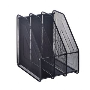 Porte-revues en métal noir à 3 niveaux, design classique, collection Rack - Product Image 1