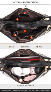 New Fashion Crossbody <b>Bag</b> Large Capacity Shoulder <b>Bag</b> Soft PU Leather Women's Handbag Designer Senior Luxury Crossbody <b>Bag</b> - Product Image 6