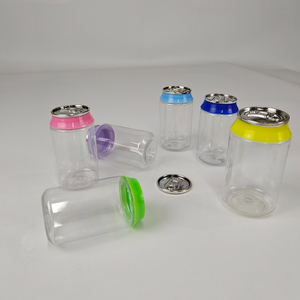 Alimentador bonito de 60ml y 80ml con logotipo en forma de chupete, tarro de plástico transparente, embalaje de tarro de caramelo de goma - Product Image 6