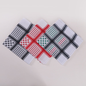 Nouveau foulard carré arabe pour hommes, shemagh keffiyeh, style moyen-oriental palestinien Yaser Arafat, imprimé polyester respirant pour la tête et le cou - Product Image 5