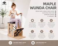 Chaise Wunda de Pilates de haute qualité pour usine, en bois d'érable, de hêtre ou de chêne, machine de Pilates Wunda