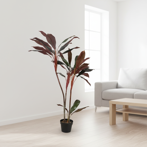 ต้นคอร์ไดไลน์ประดิษฐ์สไตล์นอร์ดิก  วัสดุพลาสติกสัมผัสเหมือนจริง ขนาด 65 ซม. 21 ใบ  ตกแต่งภายในและภายนอกอาคาร เป็นมิตรต่อสิ่งแวดล้อม - Product Image 2