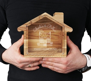 Nom personnalisé <span class=keywords><strong>tirelire</strong></span> en bois pour enfants bébé boîte à monnaie <span class=keywords><strong>tirelire</strong></span> personnalisé anniversaire baptême cadeau économies durables - Product Image 6