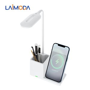 Laimoda Hot Bán 10W 15W Từ Tính Không Dây Sạc Pad Với Cảm Ứng Chuyển Đổi Linh Hoạt LED Cạnh Giường Ngủ Với Chủ Bảng Đèn Bút Chủ - Product Image 2