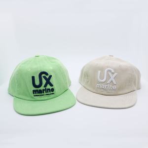 Gorra de béisbol de pana de 6 paneles sin estructura estilo vintage, diseño personalizado de gorra de papá, visera curva, estampado de goma, terciopelo, Oxford, a la moda, deportiva - Product Image 2