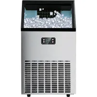 Máquina de Hielo en Cubos de 200 kg/día, Máquina para Hacer Hielo en Cubos, Máquina de Hielo en Cubitos, Refrigerador para Bebidas Congeladas