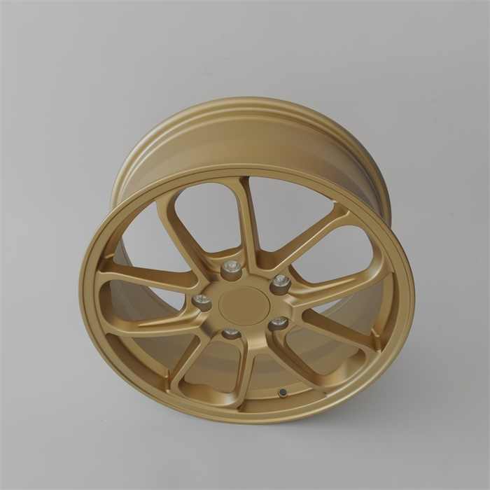Popular luxury cool superior new style forged aluminum wheels rim Golden trim for passenger cars Brand Automobile 18*8.0/18*10