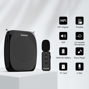Amplificador de Voz Inalámbrico Mini <span class=keywords><strong>ZOWEETEK</strong></span> OEM/ODM, Micrófono Lavalier de 10W, Respuesta de Frecuencia de 90Hz-18KHz, 6-10 Horas de Reproducción, para Profesores - Product Image 2