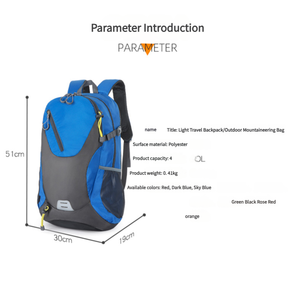 Large Capacity Outdoor Sports BackBags for Hiking Cycling Leisure Travel Double Shoulder for Foreign Trade - Product Image 6
