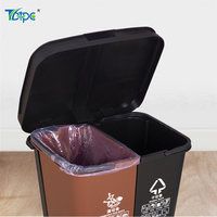 Poubelle de cuisine à double compartiment, corbeille portable, nouveau