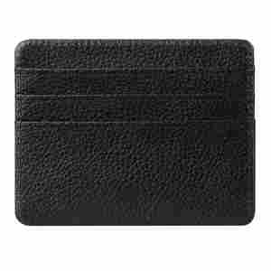 PU Leather Name <b>Slim</b> <b>Card</b> <b>Holder</b> for Unisex Custom logo Luxury Business Credit <b>Card</b> case Wallet - Product Image 5