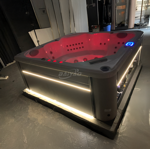 Bain à remous extérieur de luxe abordable en acrylique pour plusieurs personnes, jacuzzi pour 5 personnes, prix d'usine, piscine à eau chaude - Product Image 3