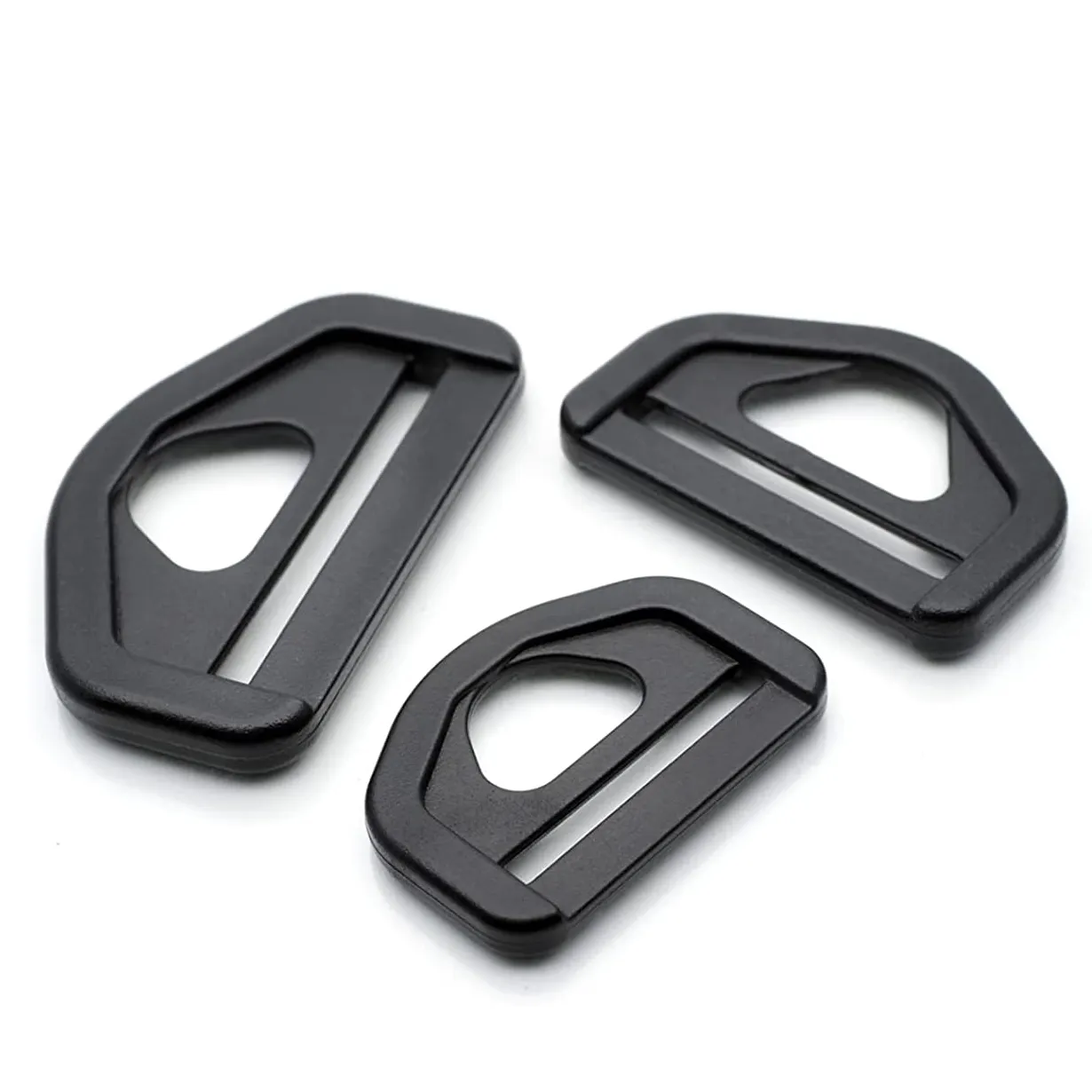 2 Inch Triangle Ring Buckles Strap Connector 50mm Plastic Bar Slide Quality Purse Bag Loops Craft D Ring Buckle