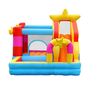 Châteaux gonflables commerciaux sur mesure en forme d'étoile, trampolines d'extérieur pour enfants, matériau PVC de haute qualité GOLDEN ART Y-229 - Product Image 4
