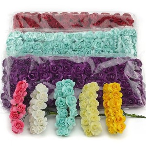 Simulated rose <b>paper</b> flower, simulated flower gift box, candy box, mini craft flower for decoration - Product Image 3