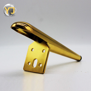 Gold Plated Furniture <b>Legs</b> 150mm Heavy Duty <b>Sofa</b> Support Industrial Design - Product Image 1