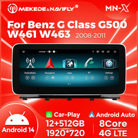MEKEDE MNX Android voiture dvd MTK878112 + 512GB audio de voiture pour Benz classe G W461/W463 NTG4.0/4.5/5.0 10.25/ 12.5 pouces lecteur dvd de voiture