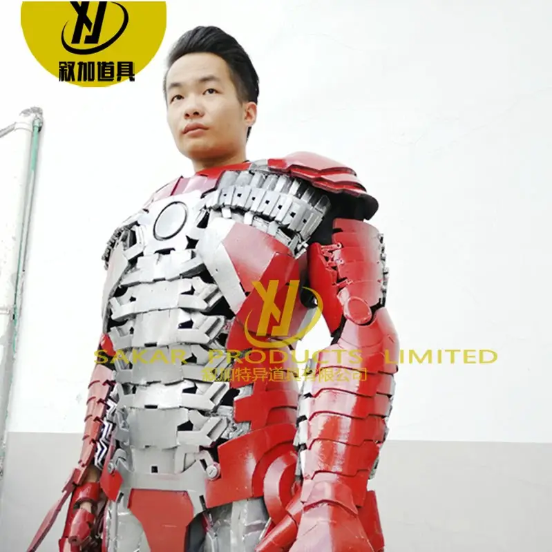 Life size performance wear iron mans cosplay costume used activity promotional business ironmans suit MK7