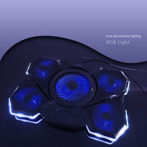 2024 nouveau ordinateur <span class=keywords><strong>portable</strong></span> RGB Base de refroidissement radiateur Durable en plastique support de vitesse de levage <span class=keywords><strong>ventilateur</strong></span> Stock disponible - Product Image 5