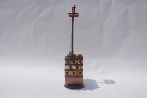 เรือรบโบราณ GIA NHIEN HMS VICTORY ANCHOR (ครึ่งเสาธง) แบบจำลองกายวิภาคศาสตร์เรือรบ งานฝีมือไม้ทาสีด้วยมือ สำหรับตกแต่งผนังบ้าน - Product Image 6