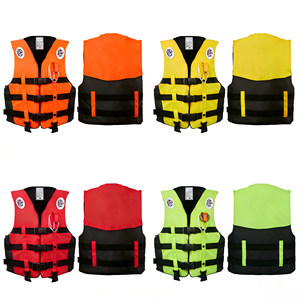 Giubbotto di Salvataggio in Nylon Resistente, Taglia Universale per Uomini e Donne, Dispositivo di Galleggiamento ad Alta Visibilità per Sicurezza Marina, Rafting e Moto d'Acqua - Product Image 1