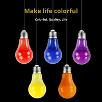 Ampoules LED E27 colorées 5W 7W 9W Économie d'énergie Rouge Rose Jaune Bleu Violet Orange pour décor d'atmosphère de vacances résidentielles