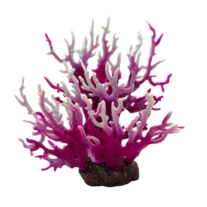 Viskom Kleurrijk <span class=keywords><strong>Aquarium</strong></span> Hars Koraal Decoratie Kunstmatig Ornament met Rotsonderstel - Product Image 3