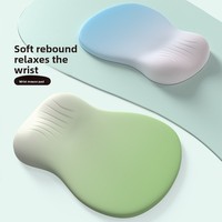 Tapis de souris ergonomique en mousse à mémoire de forme, épais, antidérapant, à dégradé de couleurs, pour le bureau et le gaming – Vente Flash