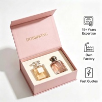 Boîte cadeau de parfum de luxe à fermeture magnétique, emballage en carton rigide avec insert en mousse, doublure en velours pour cosmétiques et parfums