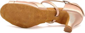 Zapatos de Baile de Salsa de 7 cm para Mujer, Zapatos de Baile Latinos de Tango y Cha Cha, Sandalias de Competición con Tiras Cruzadas para Personalizar - Product Image 3