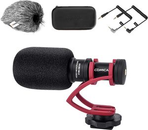 Microphone de caméra, microphone vidéo professionnel de CVM-VM10II Comica avec support antichoc, <span class=keywords><strong>Deadcat</strong></span>, micro fusil de chasse compact compatible avec - Product Image 1