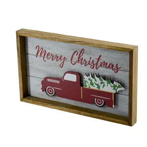 wooden christmas ornament and decorative word wall art boards sign