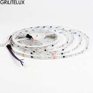 Bande lumineuse LED flexible RGB SMD 5050 adressable, 60 LED/m, largeur de circuit imprimé 10 mm, 12V 24V DC, pixels WS2813 SK6812 - Product Image 3